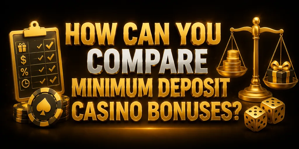 How Can You Compare Minimum Deposit Casino Bonuses?