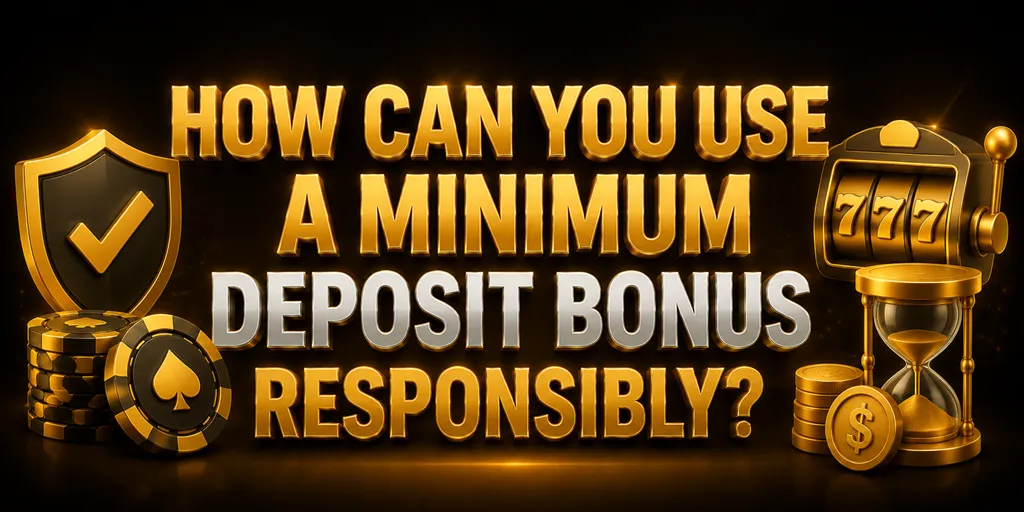 How Can You Use A Minimum Deposit Bonus Responsibly?