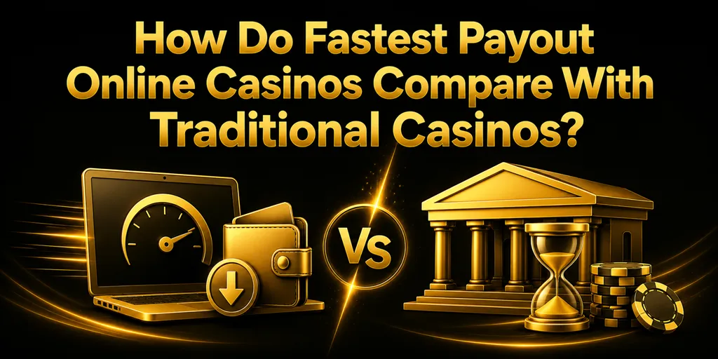 How Do Fastest Payout Online Casinos Compare With Traditional Casinos?