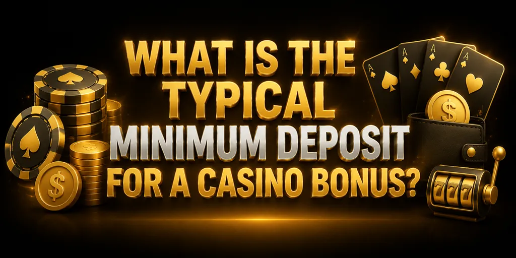 What Is The Typical Minimum Deposit For A Casino Bonus?