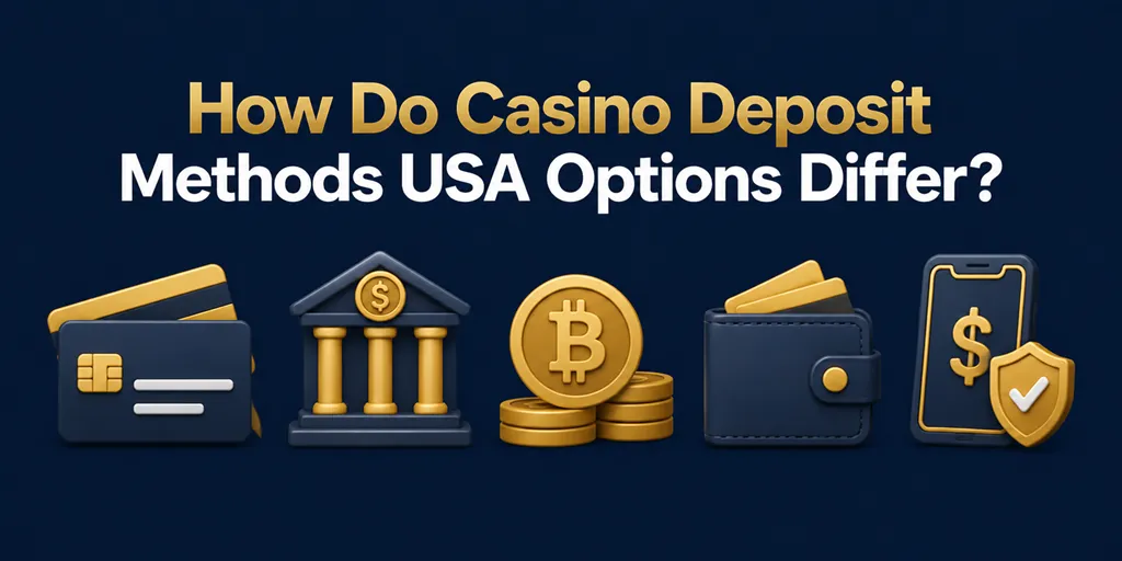 How Do Casino Deposit Methods USA Options Differ?